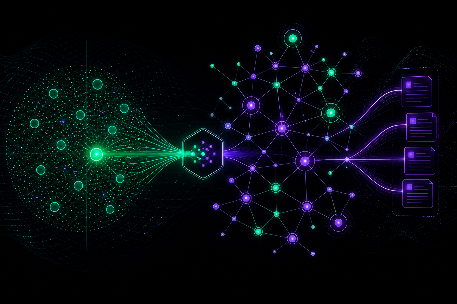 Hybrid RAG with vector search and knowledge graph connections